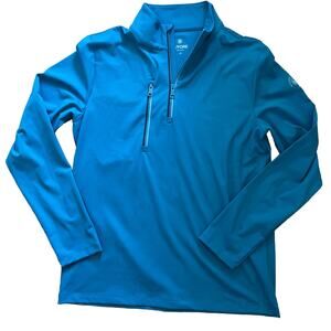 G/FORE Daytona Performance Quarter Zip Pullover Men’s Medium Blue Waialae CC